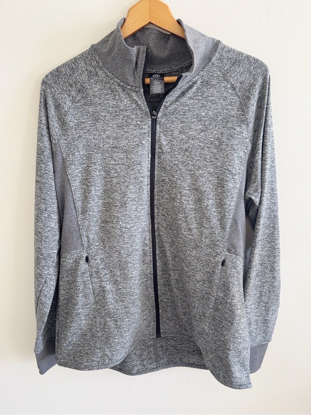 Champion gray zip up athetlic jacket size XXL
